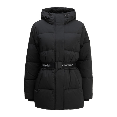 Calvin Klein Γυναικείο μπουφάν Logo Belt Hooded Puffer Jacket